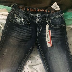 Brand spanking new rock revival jeans!